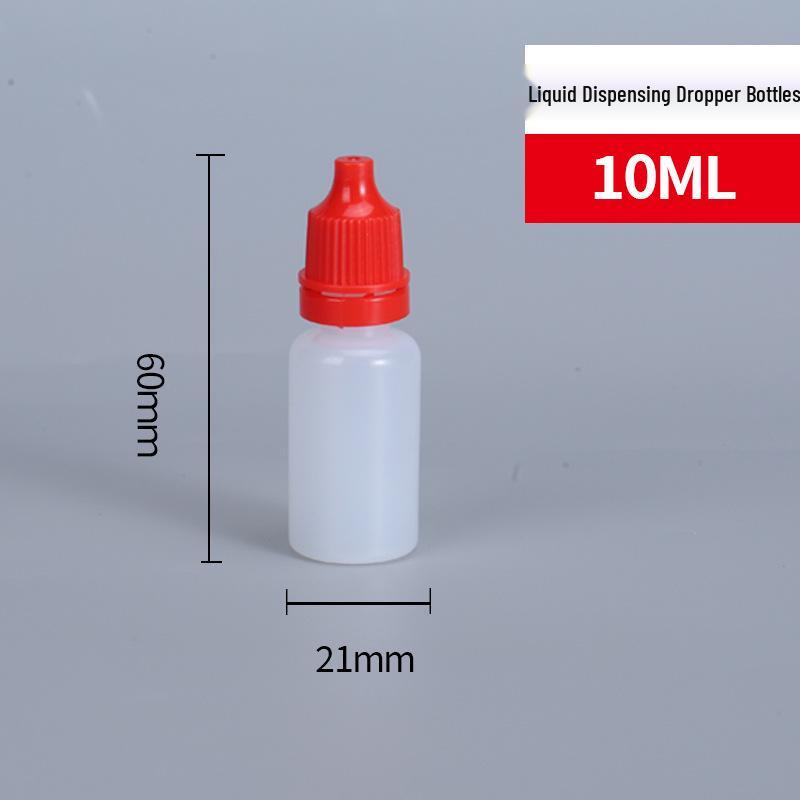 בקבוקי פלסטיק עם טפטפת 5, 10, 20 מ"ל - לחיצה/חלוקה לנוזלים ודיו