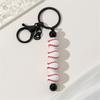 Baseball Volleyball Beaded Keychain Sport Themed Keychain Key Holder Keyring Accessory for Bag Charm Keychain Decoration