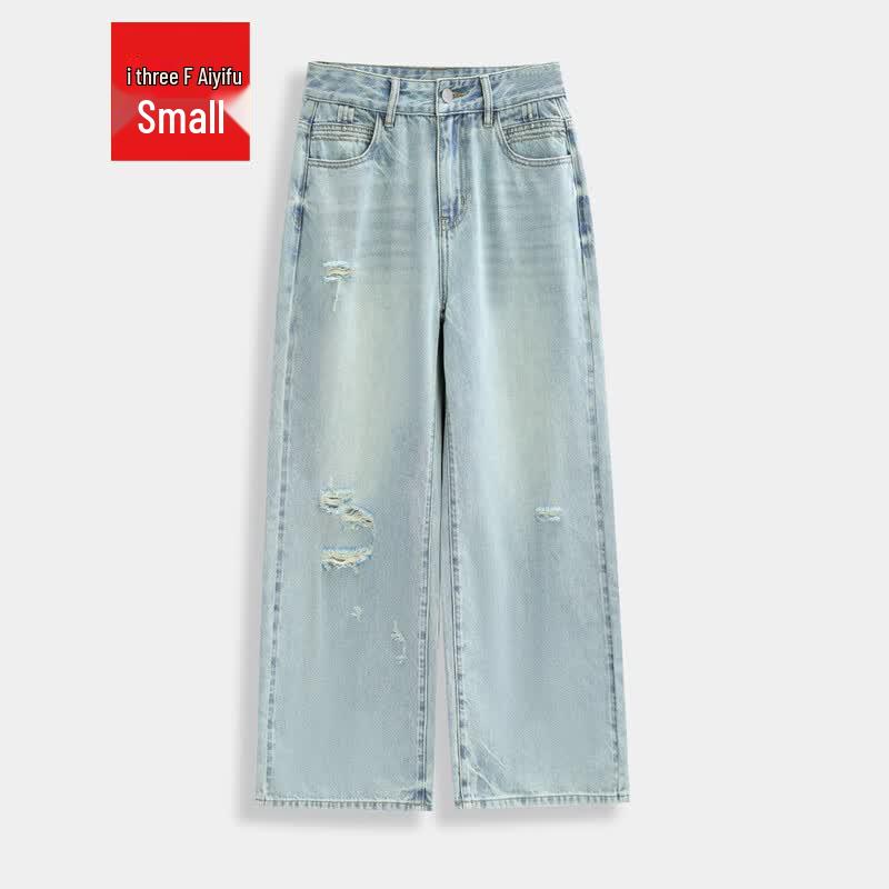 IEF Petite Denim Wide-Leg Pants L