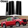 7pcs/Set Strips Car Pillar Posts Window Door Trim Stickers Cover for Ford Explorer Sport Trac 2007 2008 2009 2010 Auto Styling