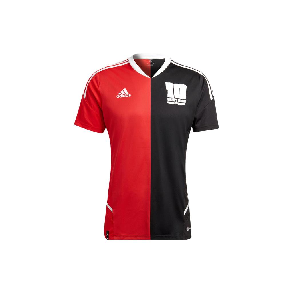 Adidas Messi Logo Print Short Sleeve Soccer Jersey Men Tops Colorblock HI3790