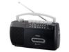 Kozumi Mono Radio Cassette Player, AM/FM, Wide FM Compatible, Compact, Black, SAD-1717/K