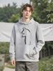 Shadow Cat Printing Men Hoody Comfortable Fleece Sweatshirts Autumn High Street Pullovers Casual Comfy Clothes Soft Warm Tops