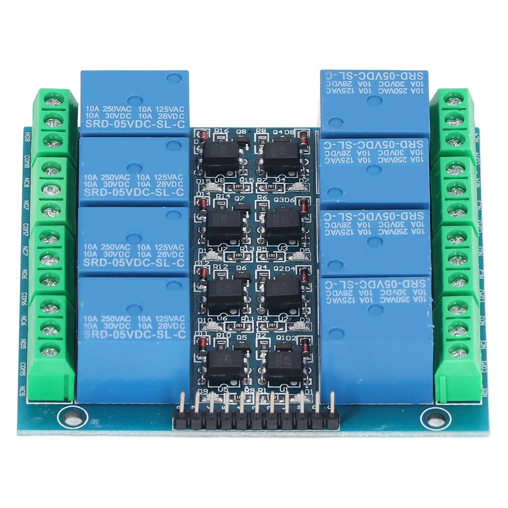 8-Kanal-Relaismodul Optokoppler-Isolation Relaisplatine Onboard EL817 Optokoppler 5V 10A
