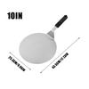 10/12inch Stainless Steel Pizza Peel Pastry Tools Round Anti-scalding Pan Bakeware Maker for Kitchen Restaurant Cooking Serving