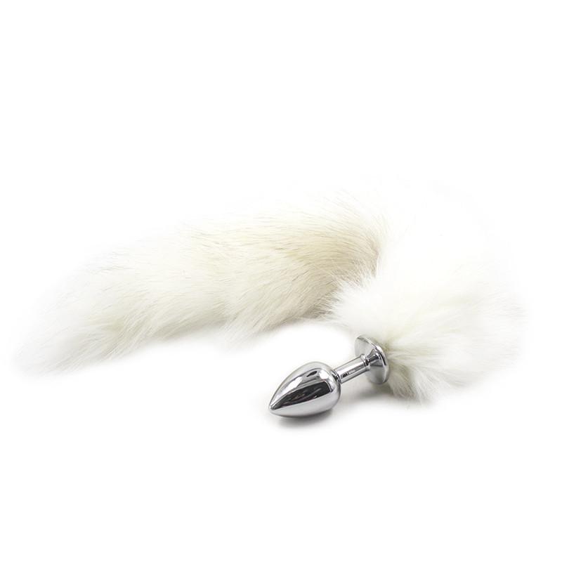 Silica Gel Anal Plug Fox Tail Anal Leker Erotisk Anus Toy Butt Plug Sexleketøy for kvinner og menn Sexy Butt Plug Voksen