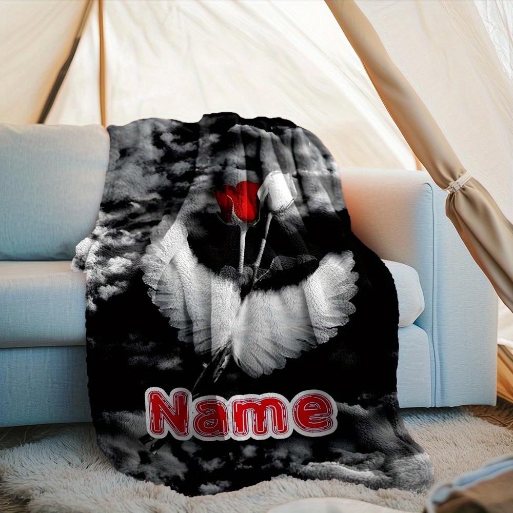 240Gm2 Beach Please Outdoor Customize Your Name Blanket Comfortable Soft Lightweight Allseason Multipurpose Blanket For Travel Camping Picnics Sofa