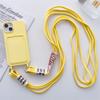Lanyard Strap Kartenhalter Candy Soft Silikon Handyhülle für iPhone 15 14 13 12 11 Pro Max Mini X XS XR 8 7 Plus SE Wallet Cover