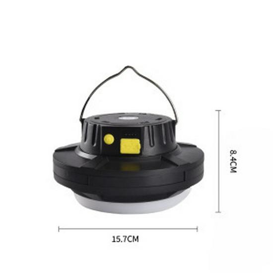 Lotus-Shaped Solar Rotating LED Lamp: USB-Rechargeable for Outdoor Camping, Night Market, and Emergency Use.