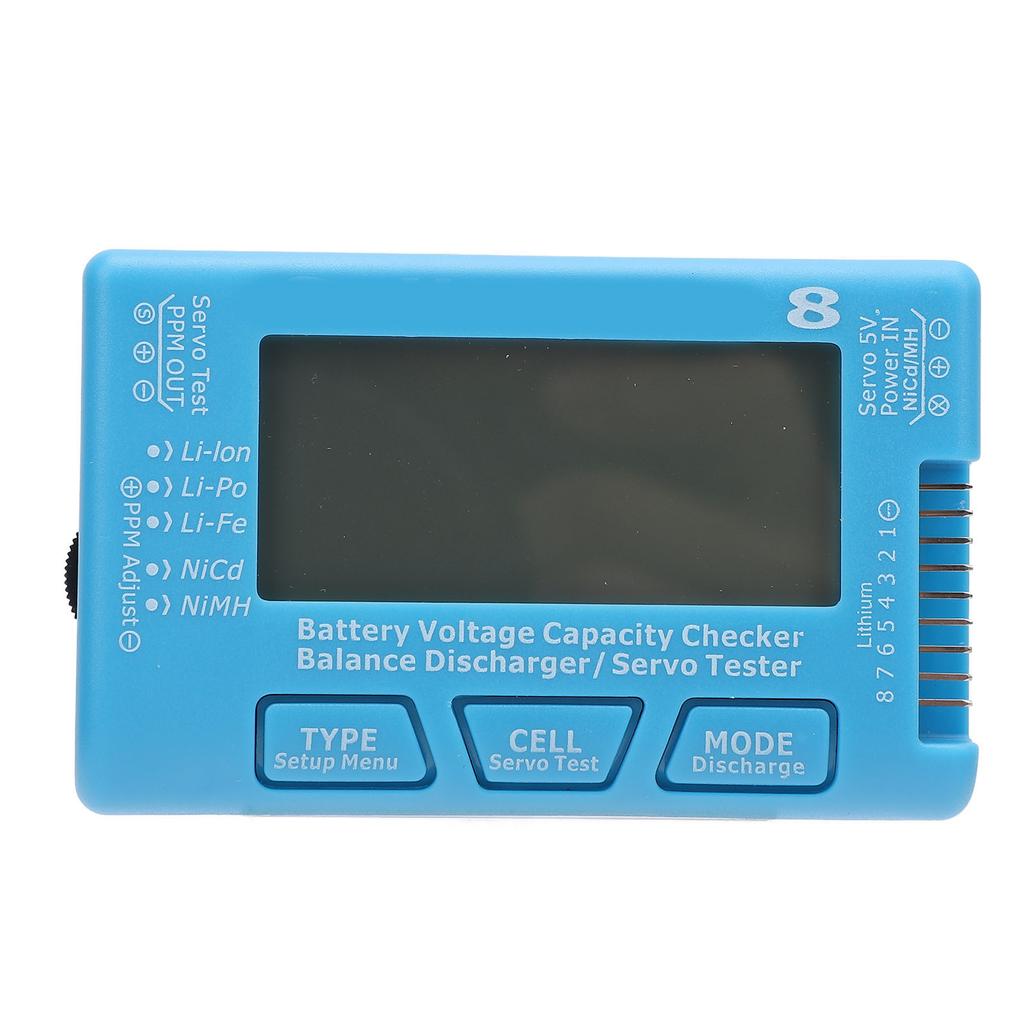 RC 8 Digital Battery Capacity Checker Controller LCD Backlight 2 To 8S Battery Voltage Tester for