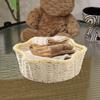 1PC Bin Foldable Rattan Style Bohemian Style Desktop Multipurpose Handwoven Eco-Friendly Paper Rope Minimalist 31x31x10cm