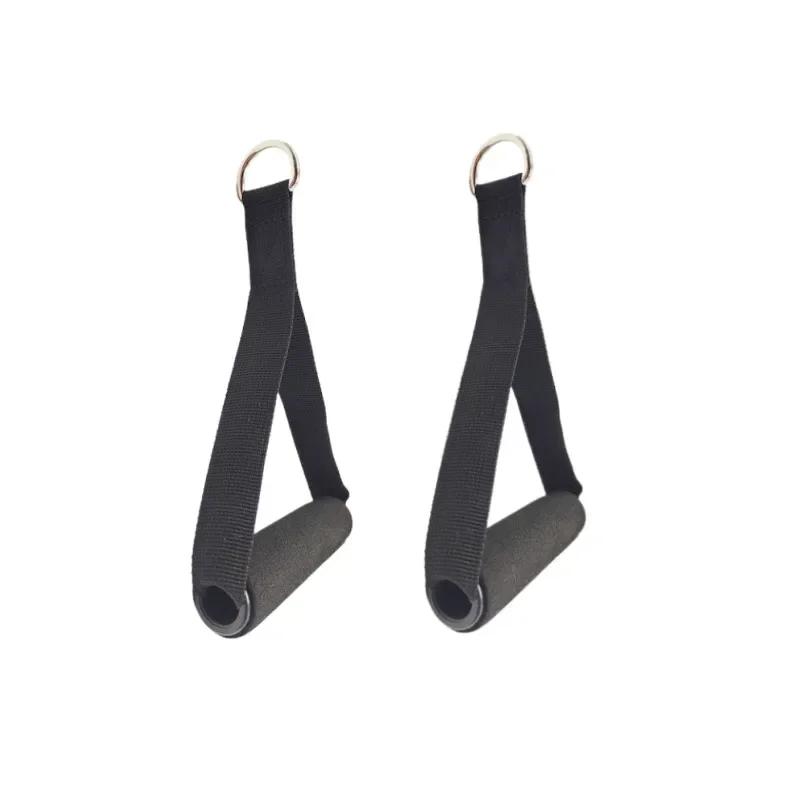 Multifunction Gym Resistance Bands Handles Anti-slip Grip Strong Nylon Webbing Fitness Grip Puller Handle Gantry Extras High Quality