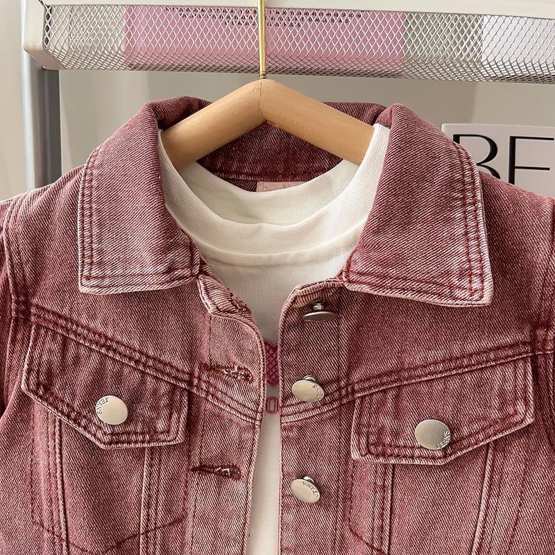 Mädchen Neue Mode Jeansjacke & Rock Zweiteiliges Set - Trendige Herbstbekleidung GC0238