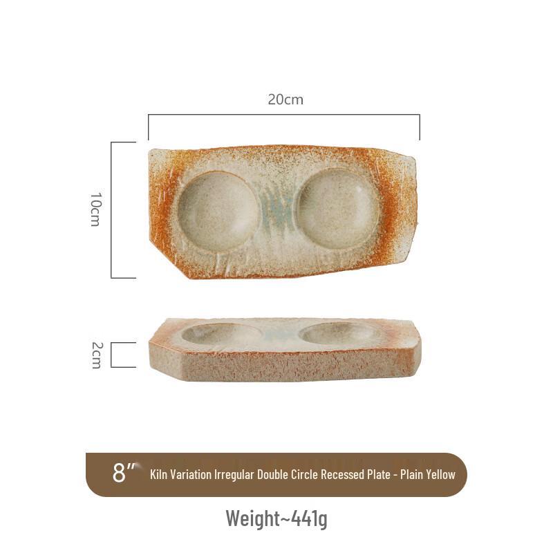 ZISIZ Irregular Ceramic Dinner Plate