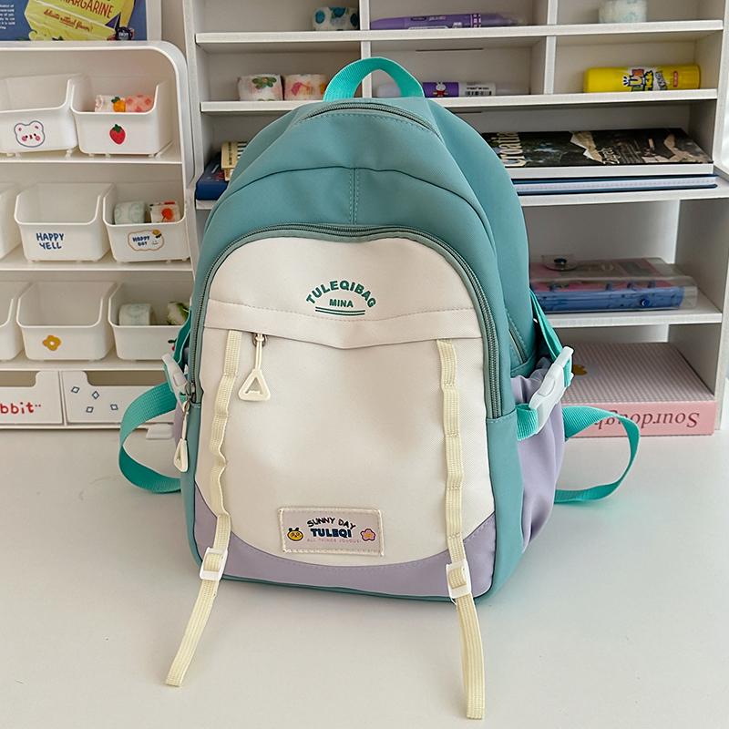 

Дорожный небольшой рюкзак, женский дорожный рюкзак, детская школьная сумка, подобранный по цвету зелёный