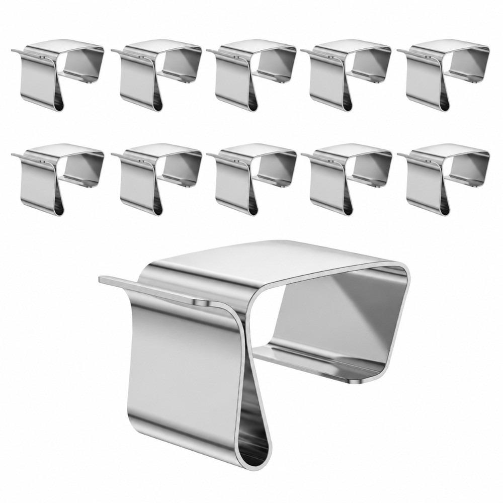 10pcs Fence Isolator Gutter Light Clip Stainless Steel Hanging Hook String Light Installation
