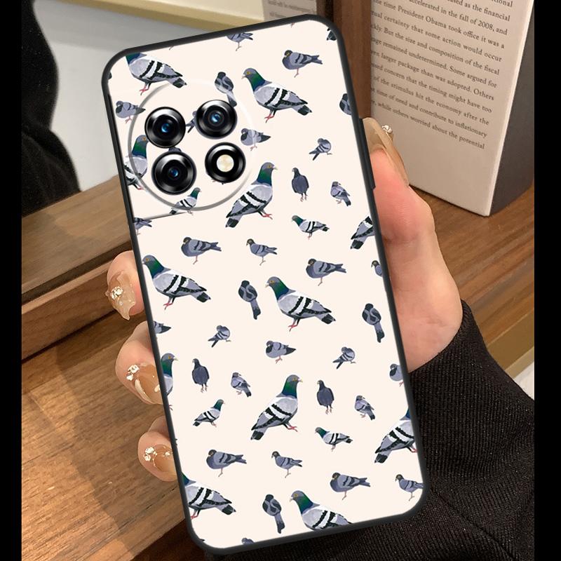 The Pigeons Case For OnePlus 15 13 12 11 10 15R 13R 12R 10T 13T OnePlus Nord 5 CE 4 3 Lite N20 N30 Cover