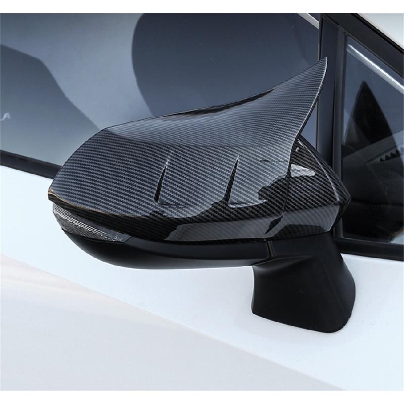 Carbon Fiber Imitation Rear View Mirror Trim For Toyota Corolla Hatchback 2019+