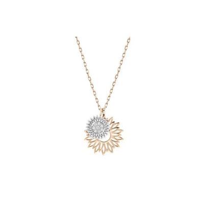 Mode Duo Sonnenblumen Anhänger Halskette Damen Halskette 5213245