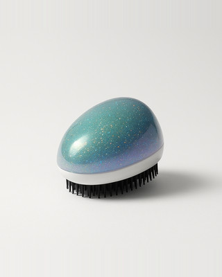 Anti Static Salon Egg Shape Glitter BlingBling Massage Hairbrush Tangle Hair Brush Styling Tools Hair Detangling Smoothing Comb
