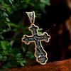 BEIER 2023 New Updated Design 316L Stainless Steel Cross Jesus Pendant Catholicism Christian Jewelry Gold Color Men's Pendant