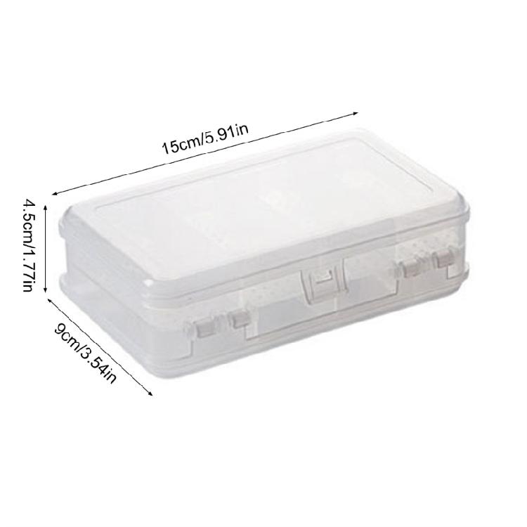 Versatile Jewellery Sorting Box Travel Friendly Plastic Jewelry Box 2 Layer Container for Organizing Accessories