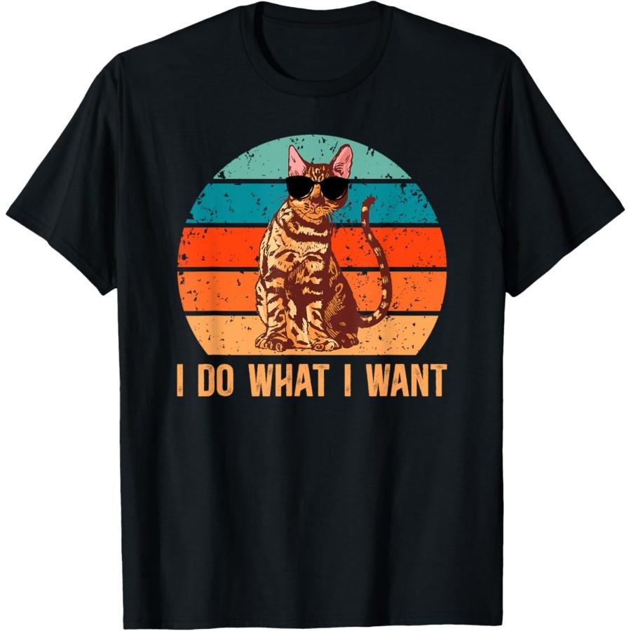 

I Do What I Want Bengal Cat Owner Bengal Cat Lover T-Shirt XXXXXL