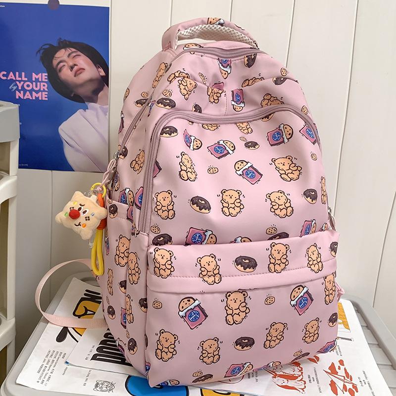 Children Elementary School Girl Junior High School High School College Student Cartoon Printed Backpack