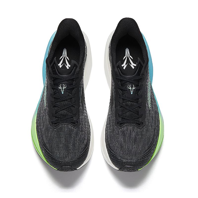 Anta Nitrogen 5000 Pro 85 Amorti Respirant Rebond Confortable Léger Basse Cheville Chaussures de Course Homme sneaker Gris Château Noir Basique 112615556-4