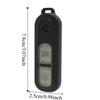 LED-Licht Sicherer Ton Persönlicher Alarm mit Rückenclip Tragbarer Alarm Schlüsselanhänger Geschenk