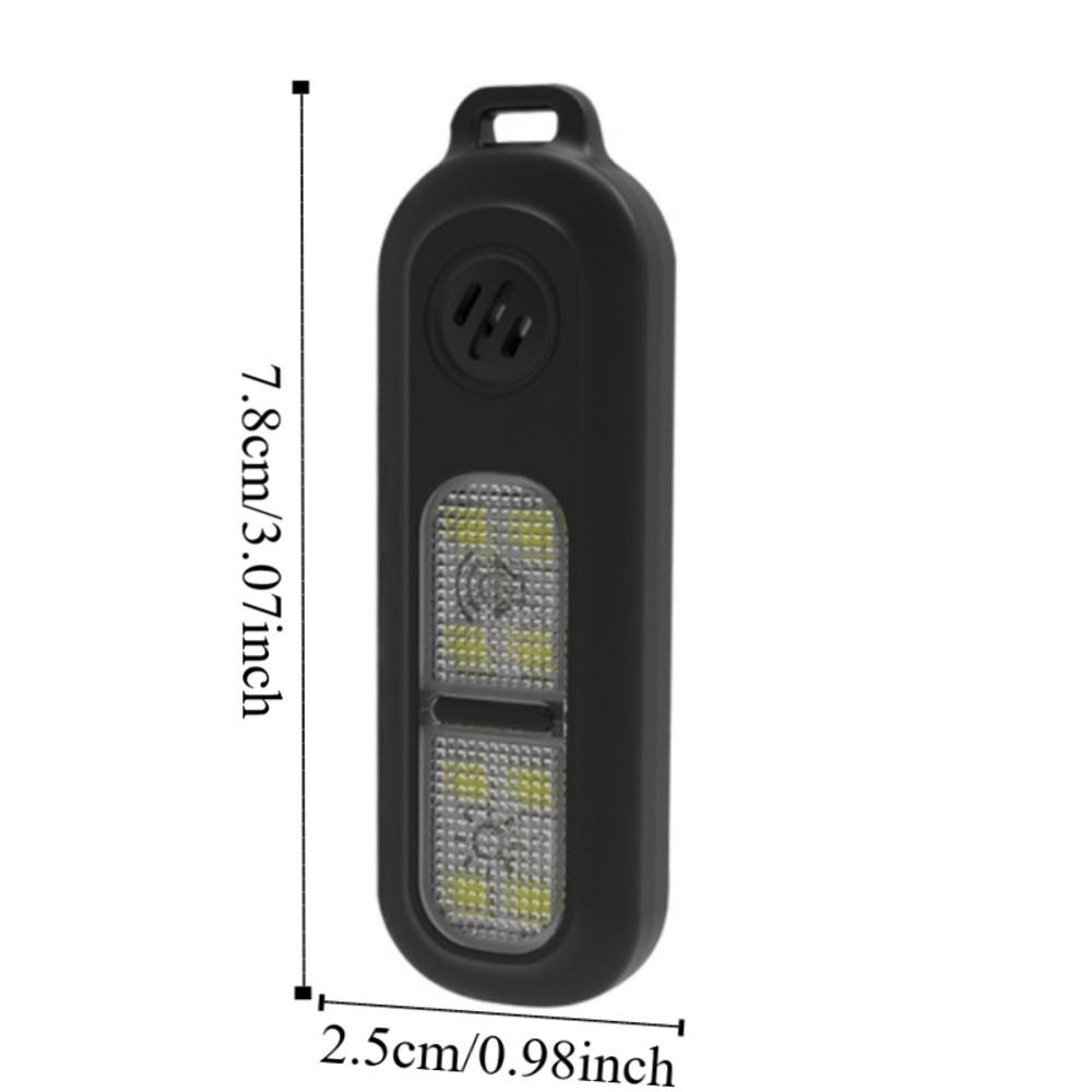 LED-Licht Sicherer Ton Persönlicher Alarm mit Rückenclip Tragbarer Alarm Schlüsselanhänger Geschenk