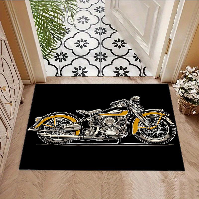 Simson Oldtimer Motorrad Teppich, geeignet für Wohnzimmer, Schlafzimmer, Spielzimmer, Computerraum und Heimdekoration.