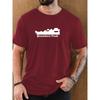 Men's Quandary Peak Pattern Summer Casual Crew Neck Short T-Shirt