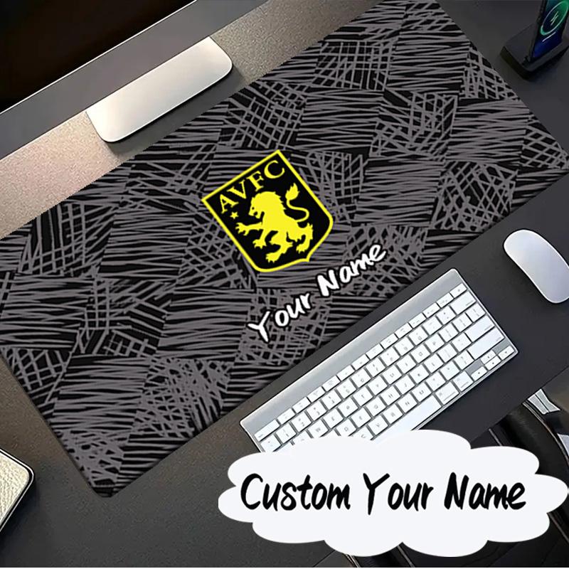Custom Name Mouse pad Aston Villa Crest Design Mouse pad, Gaming Mouse Pad, keyboard pad, Desk Decor for computer notebook Fan Birthday Gift