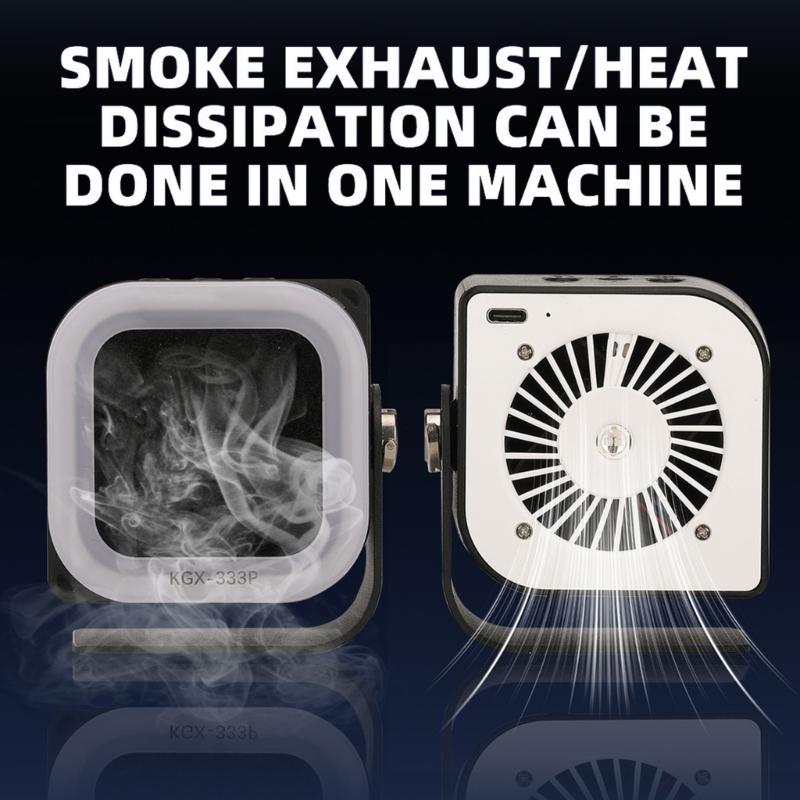 Smog Prevention Absorber DIY Working Fan for Soldering, 5V Soldering Fan Solder Smog Absorber Remover Fume Extractor