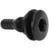Boat Through Hull Connector 3Celsius4in ABS Plastic Hose Coupling Drain Outlet Accessory