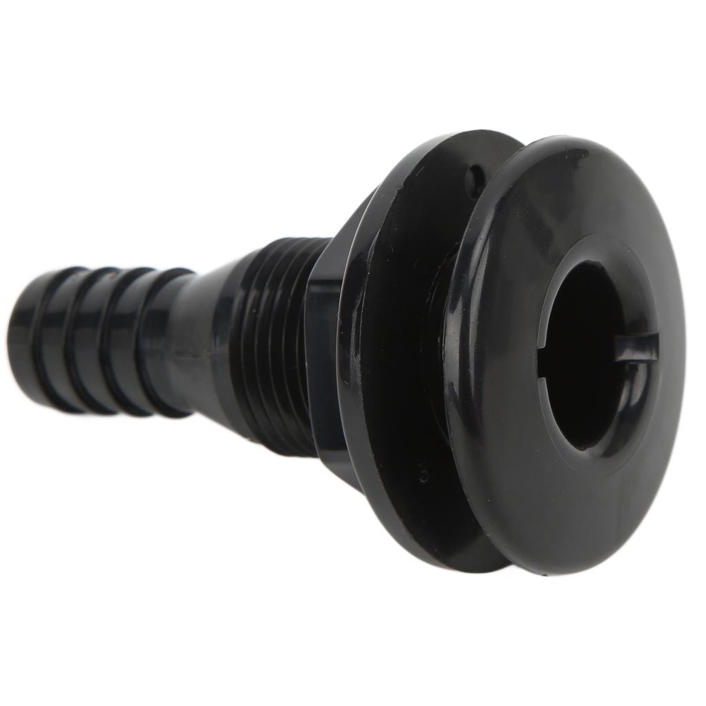 Boat Through Hull Connector 3Celsius4in ABS Plastic Hose Coupling Drain Outlet Accessory
