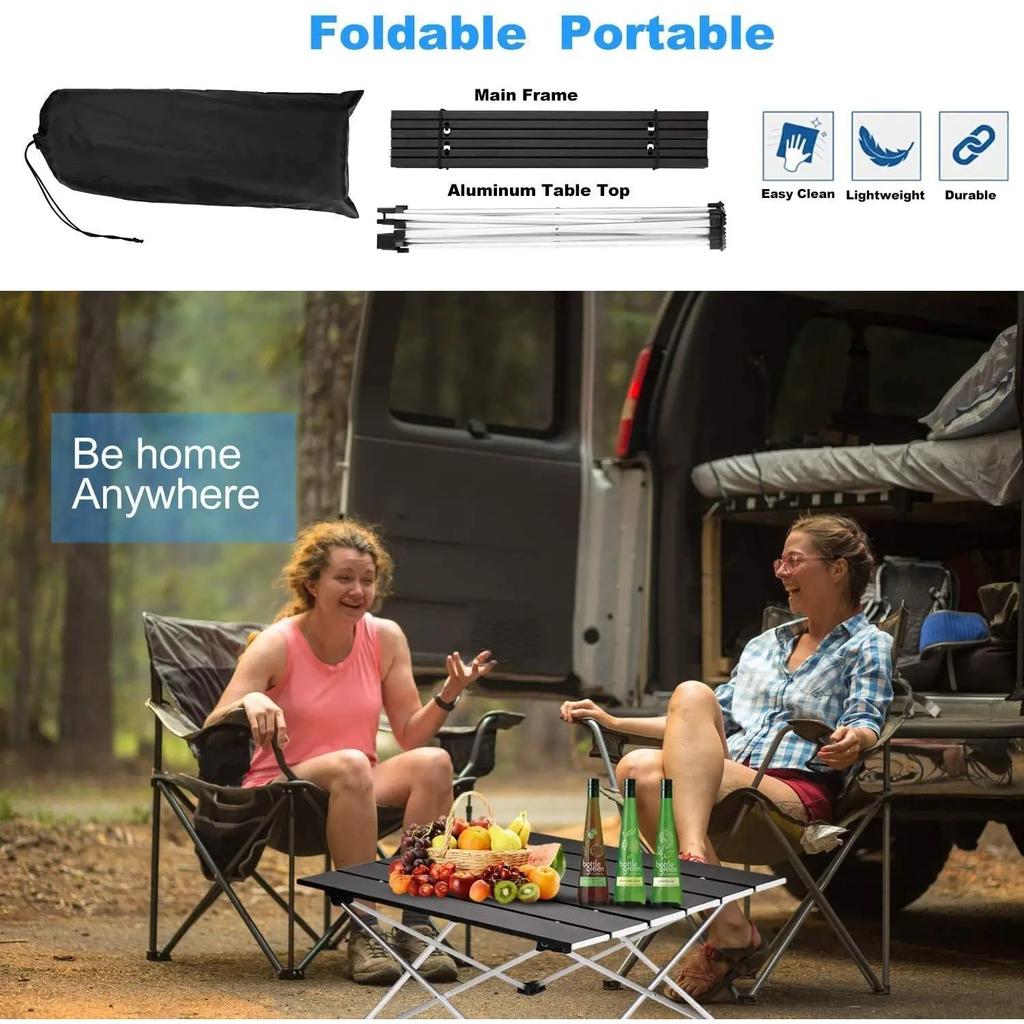 Ultralight Portable Folding Camping Table Foldable Outdoor Dinner Desk High Strength Aluminum oy For Garden Party Picnic BBQ