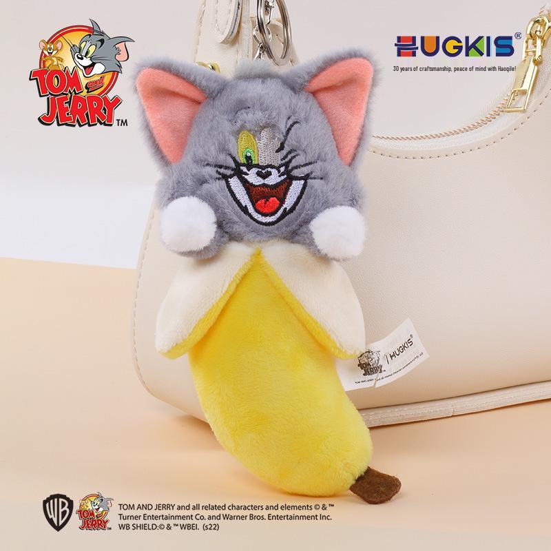 Tom & Jerry Bananenpuppe Plüschanhänger - Kater Tom Anhänger Rucksackzubehör