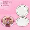 Makeup Mirror Portable Personal Double-Sided Flat Magnifying Glass Clamshell Design Foldable Handheld Metal Case Durable Compact Lightweight Carrying