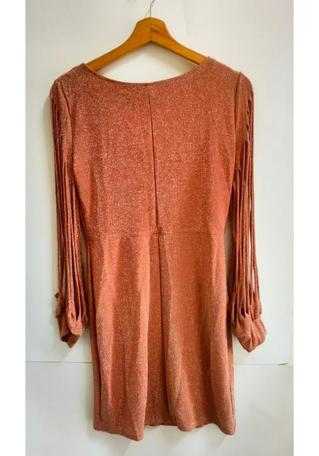Sequin Tassel Long Sleeve Bodycon Party Dress