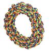 Dog Rope Ring Toy Soft Cotton Rope Corn Ring Teeth Cleaning Relieve Boredom Bite Resistant Pet Chew