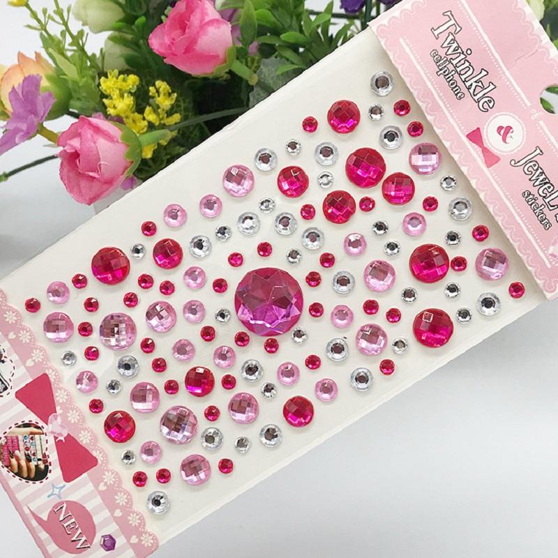 New Stickers On The Face Rhinestone Makeup Bright Face Art Sticker Children's Temporary Tattoo Rhinestone for Strasse Makeup