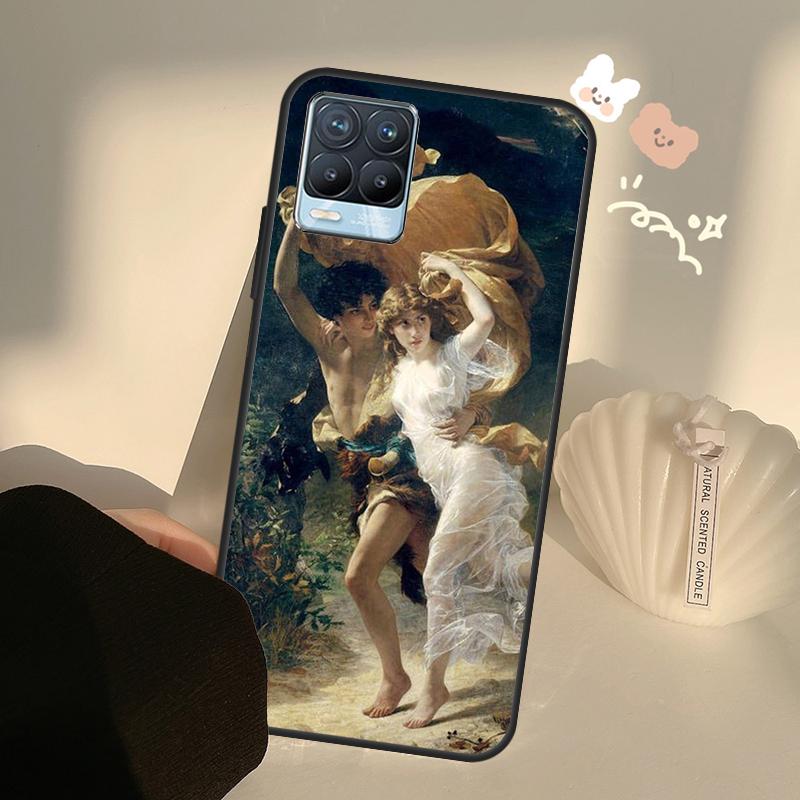 Renaissance Art Painting Case For Realme C63 C61 C55 C51 C53 C25 C65 C67 C71 C75 11 12 13 14 15 Pro Plus GT6 GT7 Pro