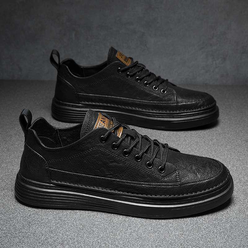 Men's Spring Trendy Canvas Sneakers: Waterproof, Wear-Resistant, Stain-Resistant, Versatile Style.