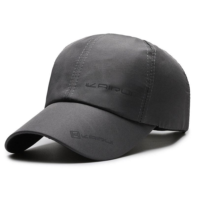 

New Spring/Summer Quick-Dry Sun Protection Baseball Cap - Adjustable, Printed Letters, Sports Sunscreen Duckbill Design. Adjustable