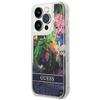 Guess Guhcp14Xlflsb Iphone 14 Pro Max6,7 Niebieski/Blue Hardcase Flower Liquid Glitter