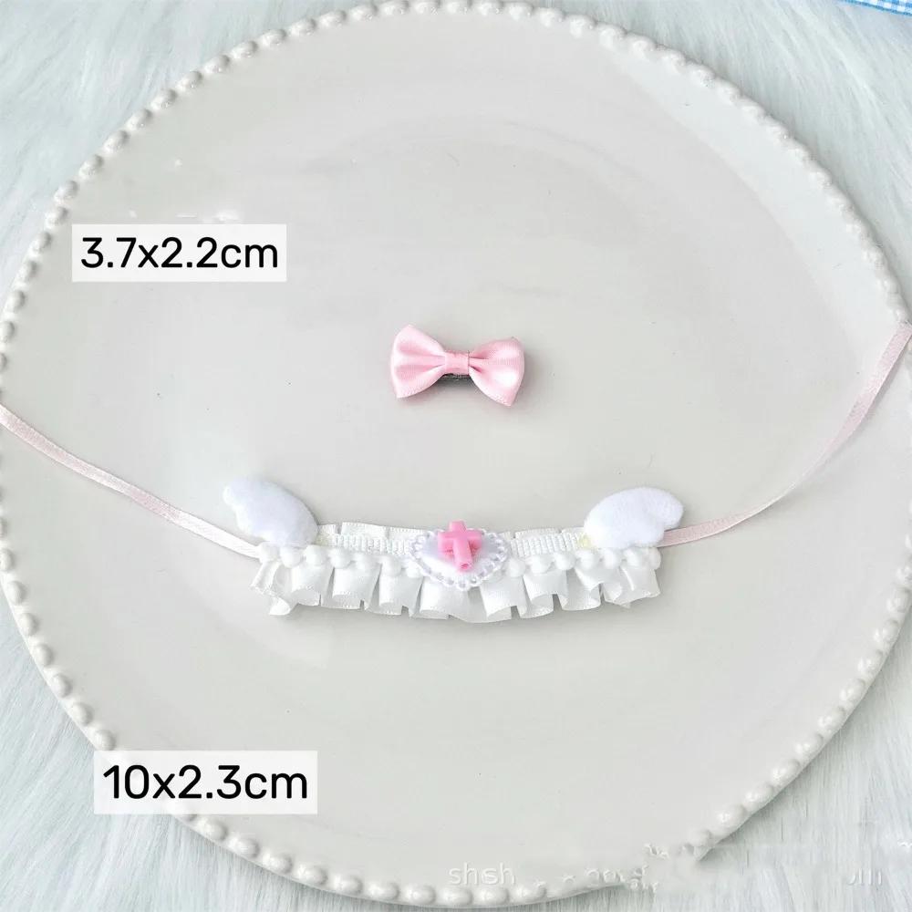 

Cute Princess Dress Lovely Clothes with Headband Decoration Cute Plush Dolls Clothes Princess Dress For 10cm Cotton Doll