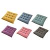 Seat Pad Anti-Slip Strap Design Soft Texture Plush High Elasticity Protective Washable Thickened Student Square Chair Cushion for Home