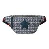 All-over Double G Printed Star Logo Zipper Cotton Waist Bag Children's Blue